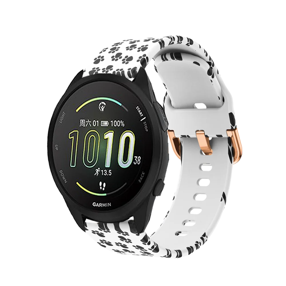 20 مللي متر طباعة مشبك حزام ل Garmin Forerunner 165/165 الموسيقى/168/168 الموسيقى 20 مللي متر الإفراج السريع مشبك ل Garmin Forerunner 165