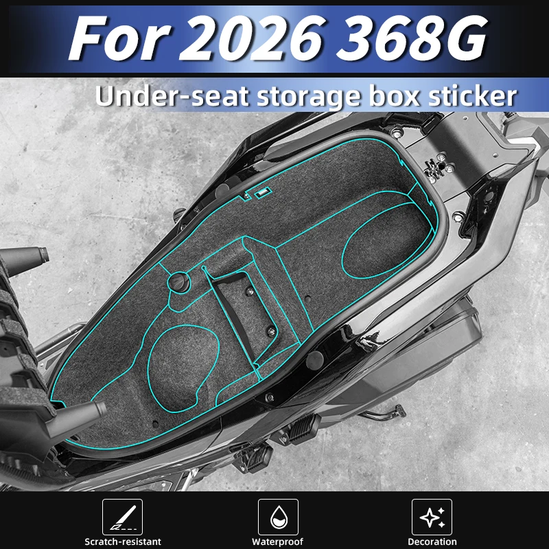 

For 2026 ZONTES 368G Full Wrap Seat Bucket Mat Liner Waterproof Stickers 3M Adhesive Anti-Scratch Kits Motorcycle Stickers