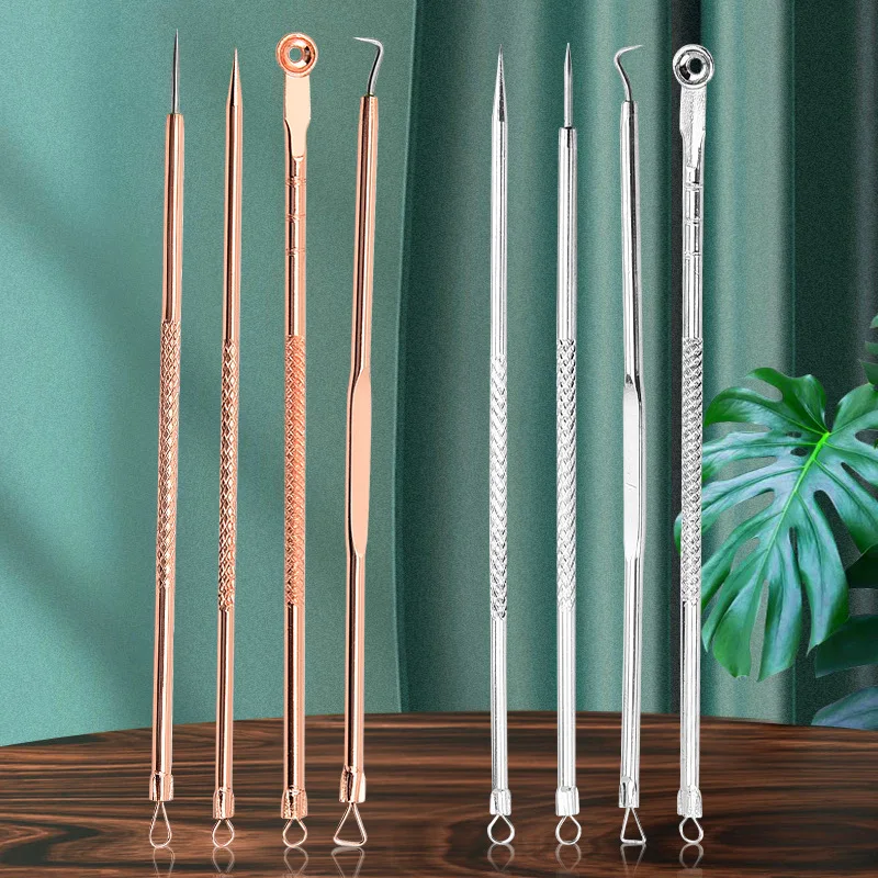 

100Sets Acne Blackhead Black Spot Pimple Blemish Remover Skin Care Women Beauty Acne Treatment Pore Cleanser Needle Hook RX