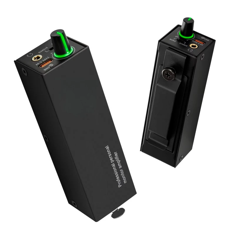 

Ultra-Compact Personal In-Ear Headphone Amplifier Rechargeable Compatible with Regular Batteries