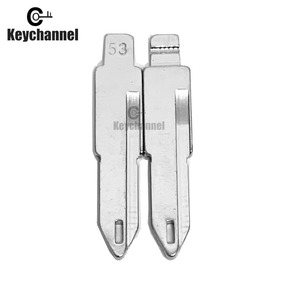 Keychanel 10pcs  NE72 #53 KD Car Key Blade  For KD KEYDIY Xhorse Remote For Renault Peugeot 206 207 Citroen C2 NO.53 Flip Key