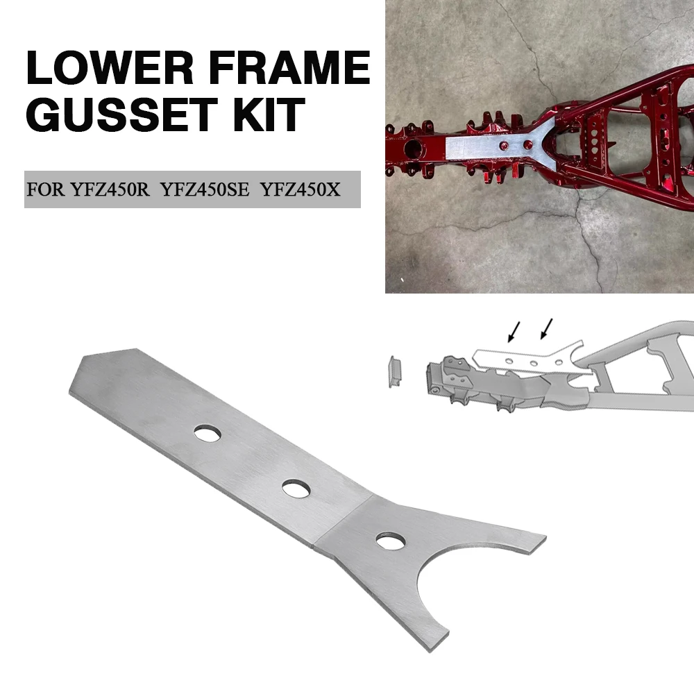 

YFZ450R Accessories For Yamaha YFZ 450R SE 2009-2018 2019 2020 2021 2022 2023 2024 ATV Lower Frame Gusset Kit YFZ450X 2010-2011