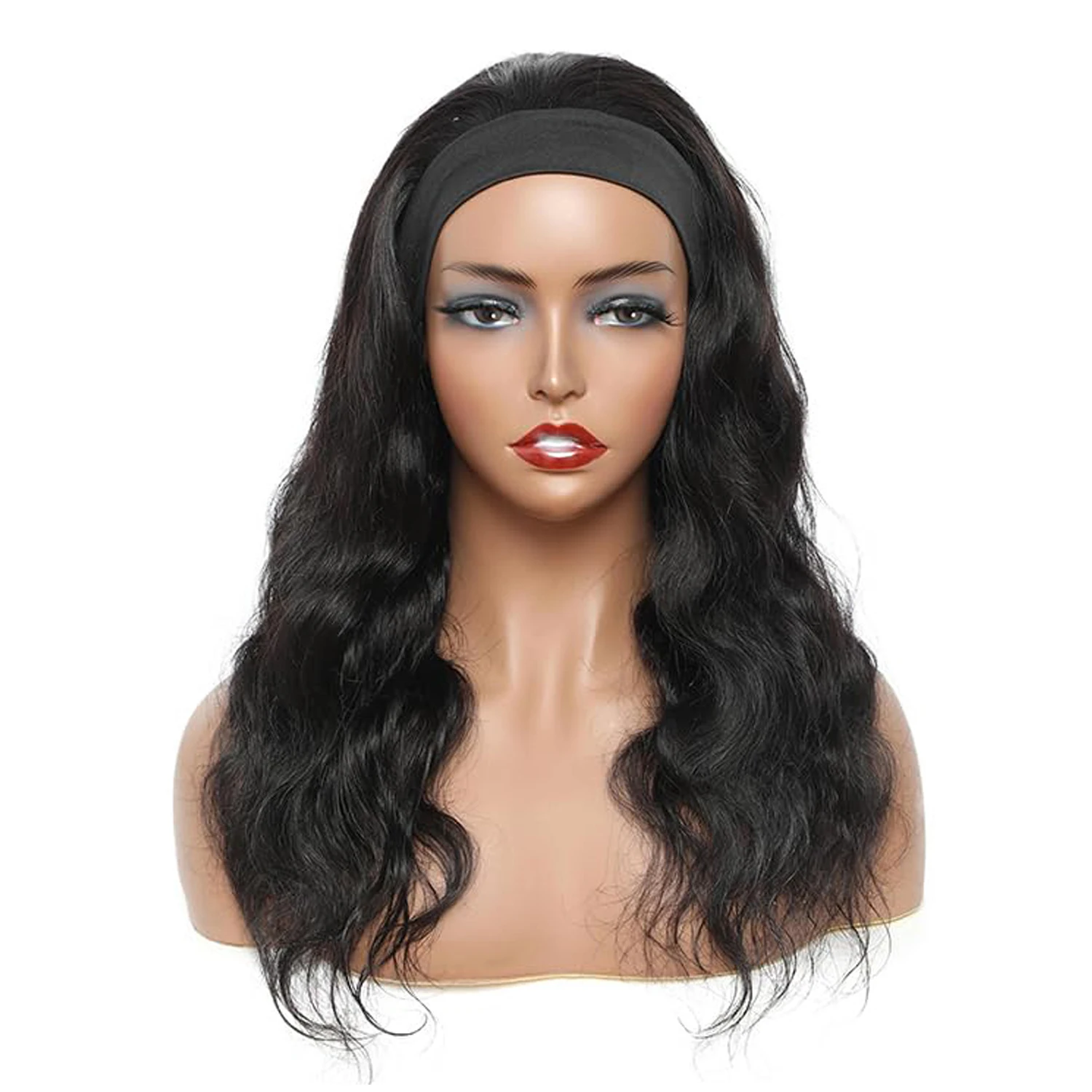 Parrucche Parrucca per capelli Parrucca per capelli umani dell'onda del corpo Colore naturale Parrucche per capelli Remy Brizilian Densità del 180% Parrucche fatte a macchina per le donne