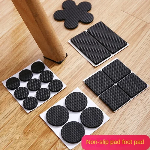Almohadillas para patas de silla, protectores de suelo para patas de muebles, cubiertas para patas de mesa, almohadillas antideslizantes de fondo redondo, pies de goma, 2-48 Uds.