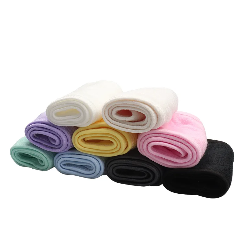 1 Pcs Makeup Hairband Eyelashes Extension Spa Facial Headband Makeup Towel with MagicTape Wrap Head Terry Cloth Headband Stretch image 6