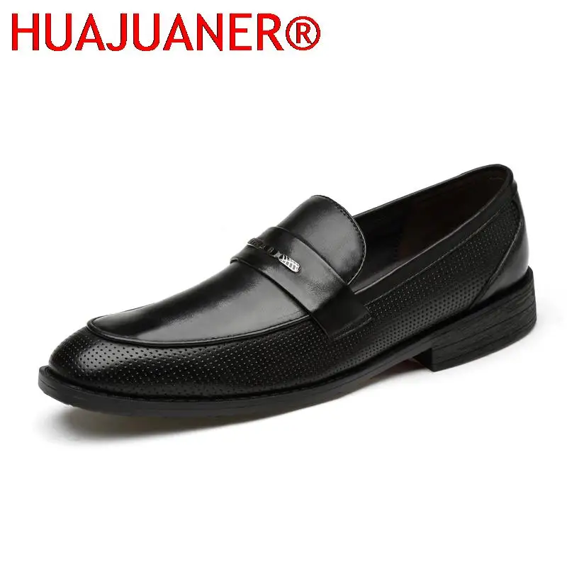 Mocassins de couro genuíno para homens, sapatos de encosto, sapatos casuais de vestido de casamento, sapatos preguiçosos para dirigir, sapatos de escritório high-end, marca de luxo, novo, tamanho grande 36-47