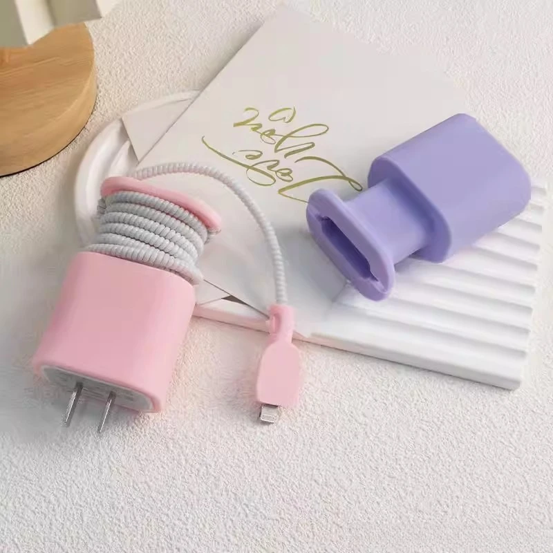 2In1 Charger Protective Case Cable Organizer Portable Charging Cord Storage Cover Anti Scratch Travel Phone Charger Wrap Holder