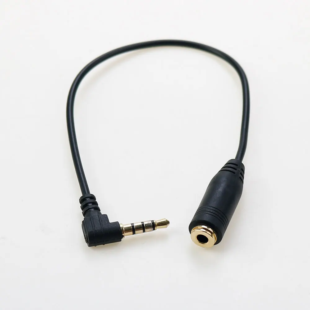 1Pcs 3.5mm Adapter Connector TRS toTRRS Converter Cable 3 Pole TRS Female to 4 Pole TRRS Male For Microphone Accessories