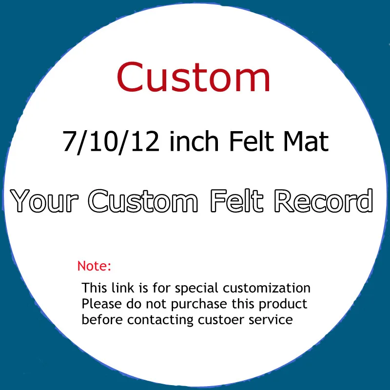 Product customization 3/5MM Anti-static Record Slipmat 7/10/12inch Felt Record Mat for Phonograph Turntable Vinyl From 50PCS