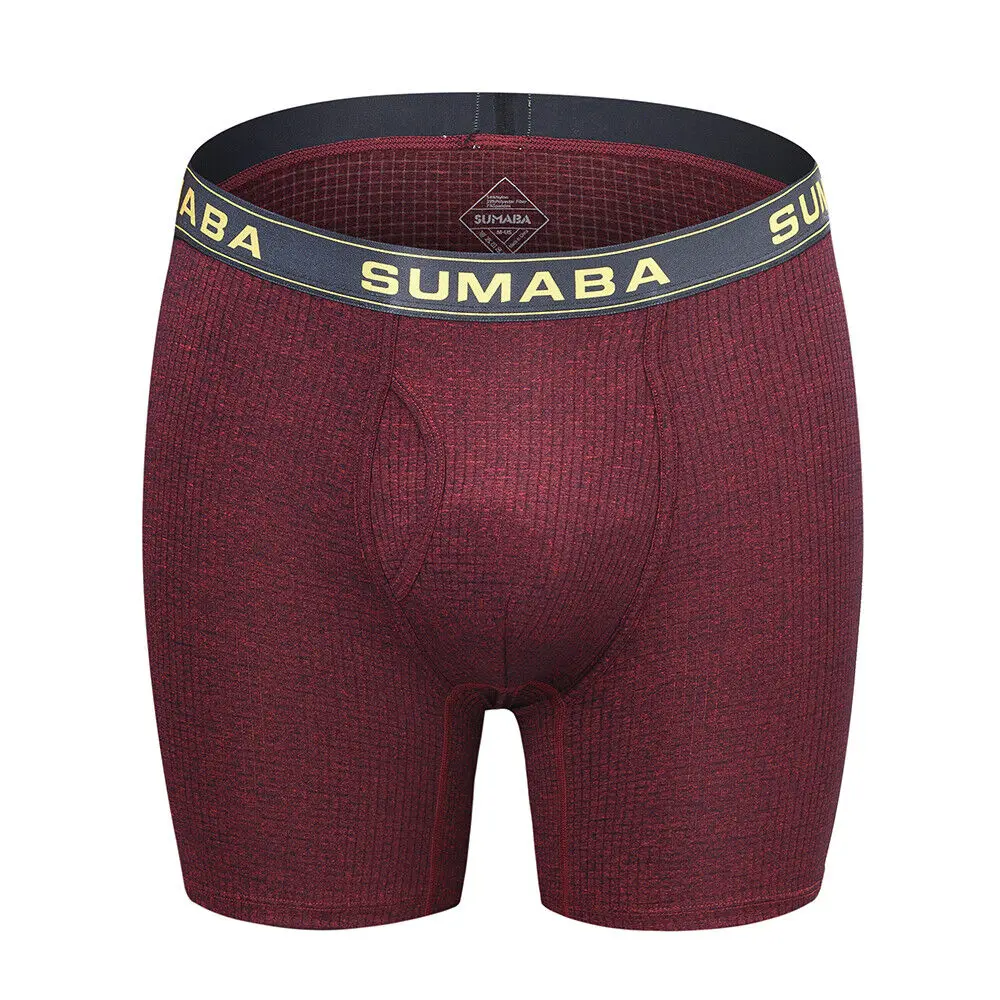 Zonbailon Men's Boxer Briefs Tagless Big and Tall With Soft Big Pouch Open Fly Comfort Fit Boxers