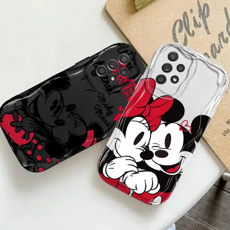 Disney Mickey Minnie Lover For Samsung Galaxy A55 A35 A15 A73 72 A53 A52 A33 54 A34 42 A32 A22 A24 A23 A14 A13 A12 5G Phone Case