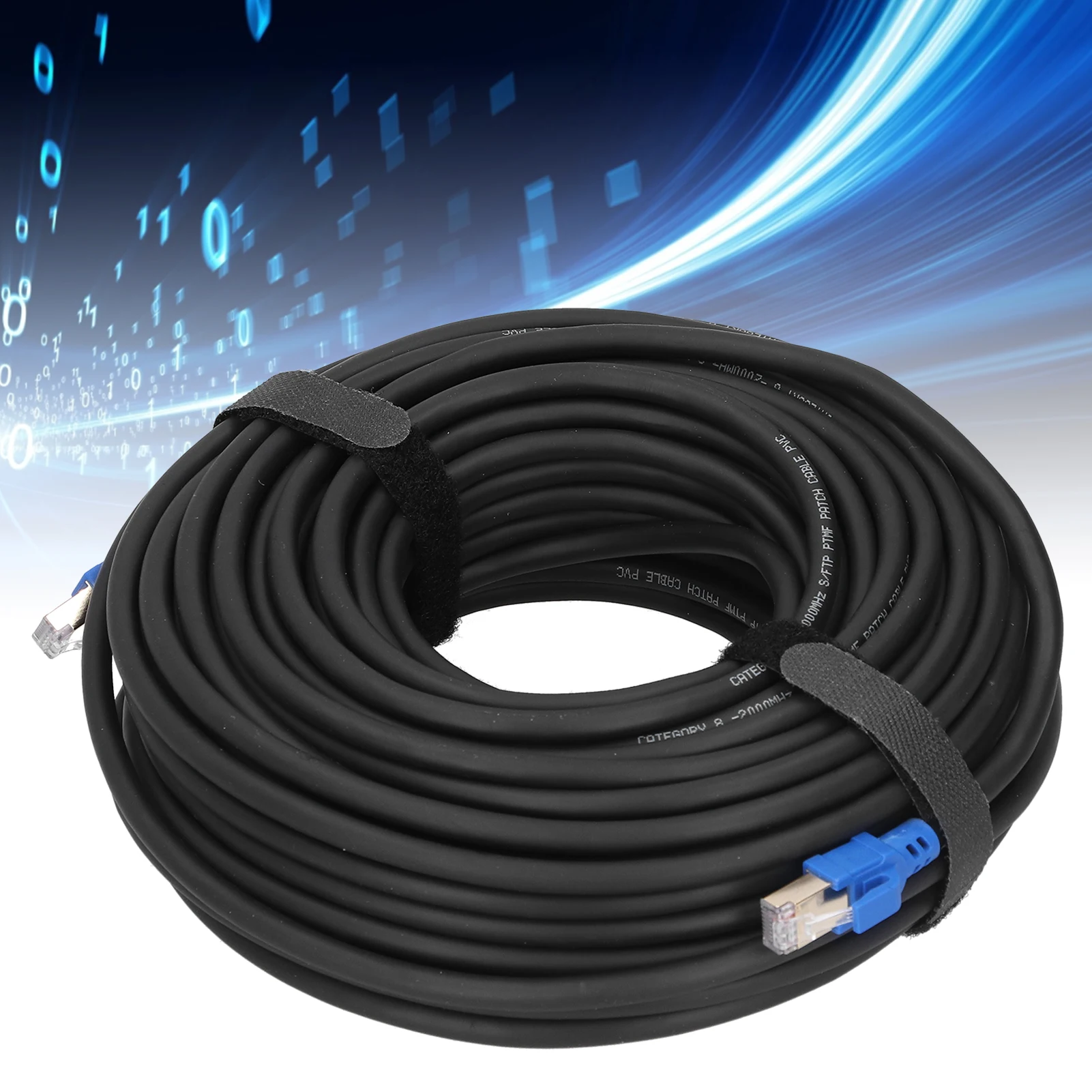 40Gbps 2000Mhz Cat8 Ethernet Cable Gold Plated RJ45 Conductor LAN Wires for Hubs Routers Networks Adapters LAN Wires LAN Cable