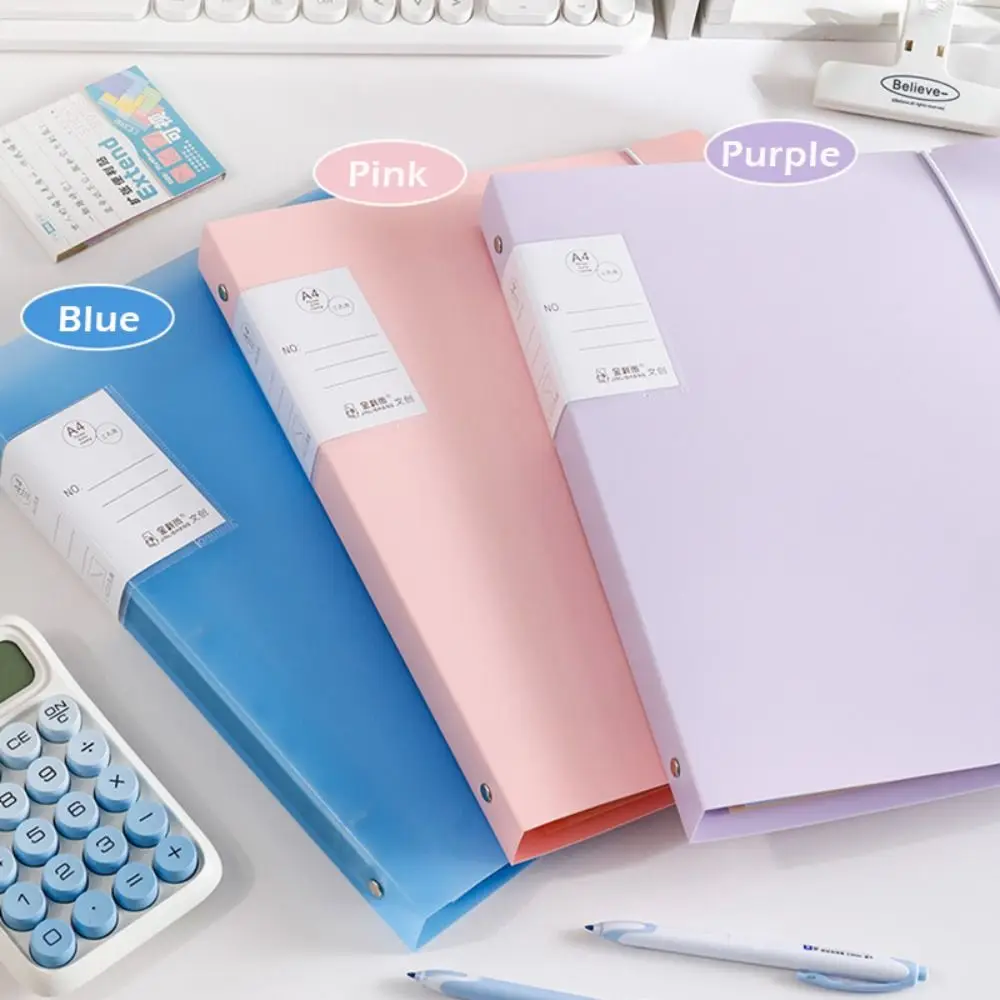 Multi-functional Loose-leaf Design File Folder Set PP Waterproof Test Paper Storage Clip Document Organizer School Office