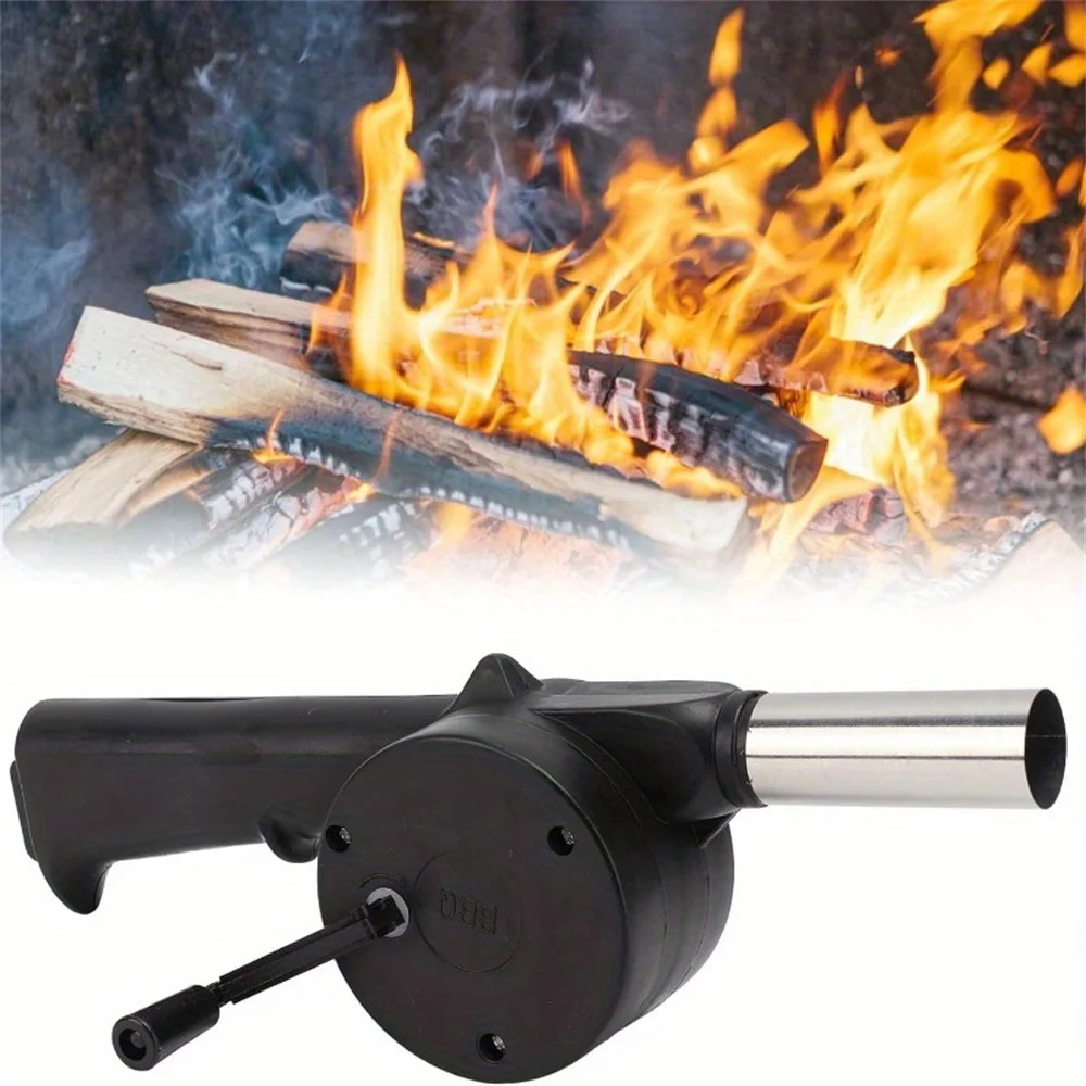 Hand Blower Household Barbecue Hair Dryer Outdoor Portable Barbecue Blower Small Hair Dryer Outdoor Barbecue Accessories Tool