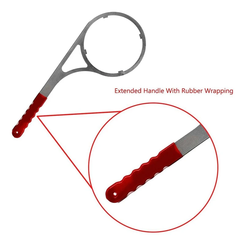 مفتاح ربط معدني ثقيل 4.8 بوصة، مفتاح ربط بقطر داخلي 4.8 بوصة، مفتاح تصفية المياه المنزلي #6