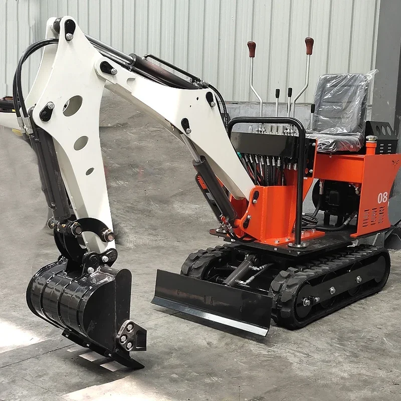 China customized  Factory Mini Crawler Excavators 0.8Ton For Garden Low Price Minibagger Machine Portable Small Bagger