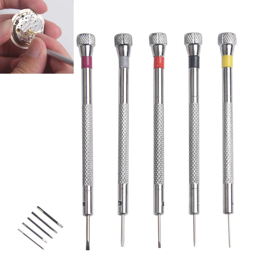 1/5pcs Watch Repair Tool Parts Mini Tone Screwdriver Set For Watch Repair Tool Kits Band Link Pin Remover Screwdrivers