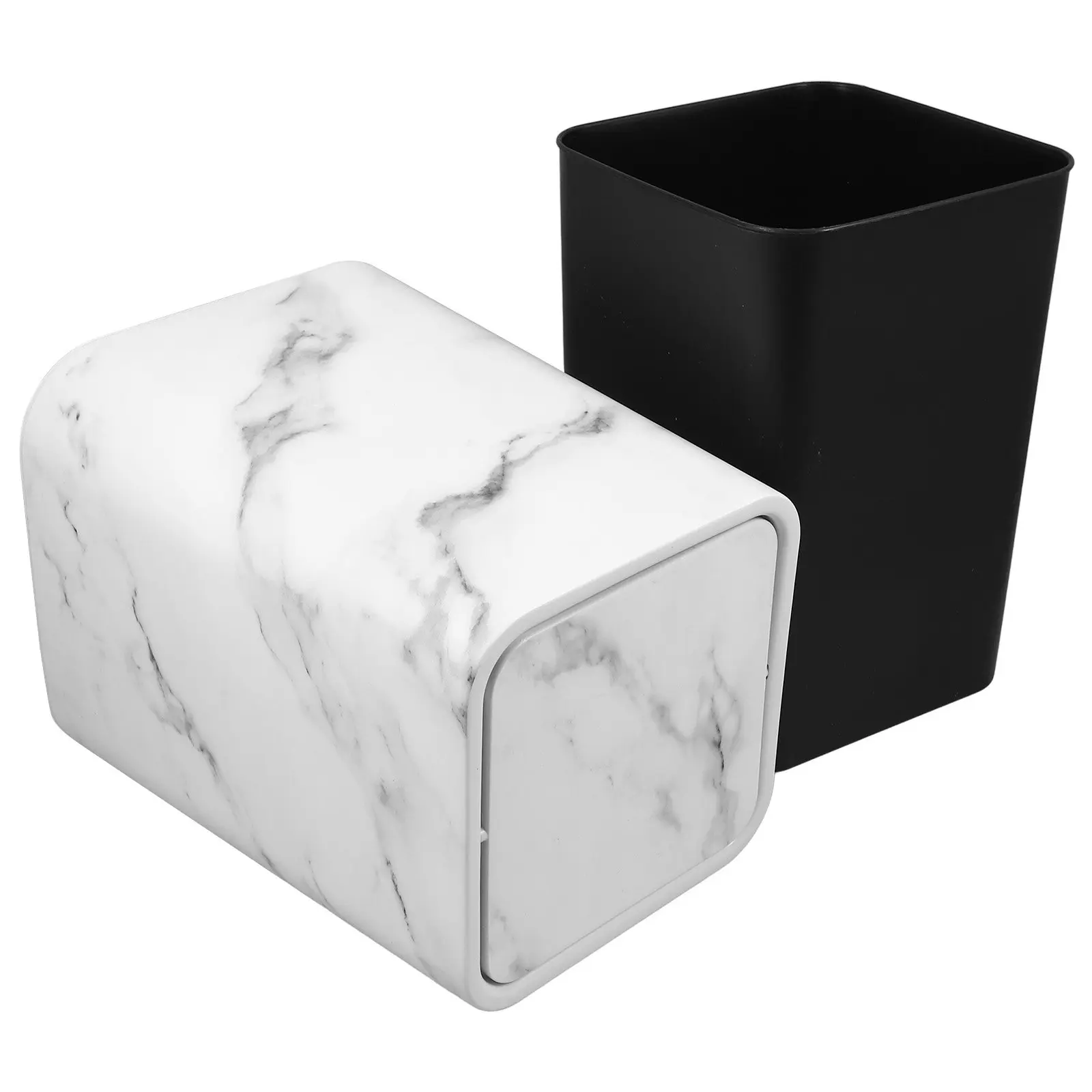 

Garbage Can for Bedroom Bathroom Waste Baskets Bin Trash Trashcan Bucket with Lid