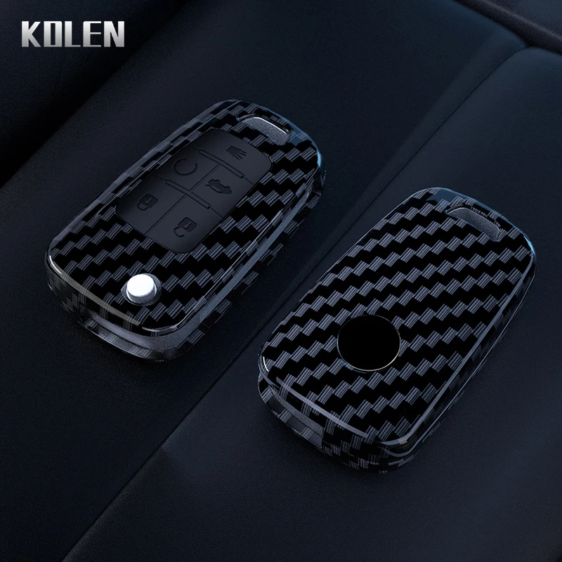 ABS Carbon Fiber Car Key Case Cover For Chevrolet Aveo Prism Spark Trax Cruze Opel Insignia Astra J Zafira Corsa D Mokka Meriva