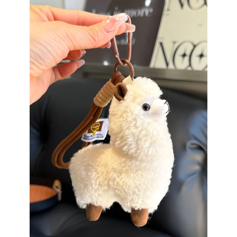 

Cute Wool Pendant Keychainbag Decoration Hih End Cartoon Plush Alpaca Doll Gift Accessory Backpack Decoration