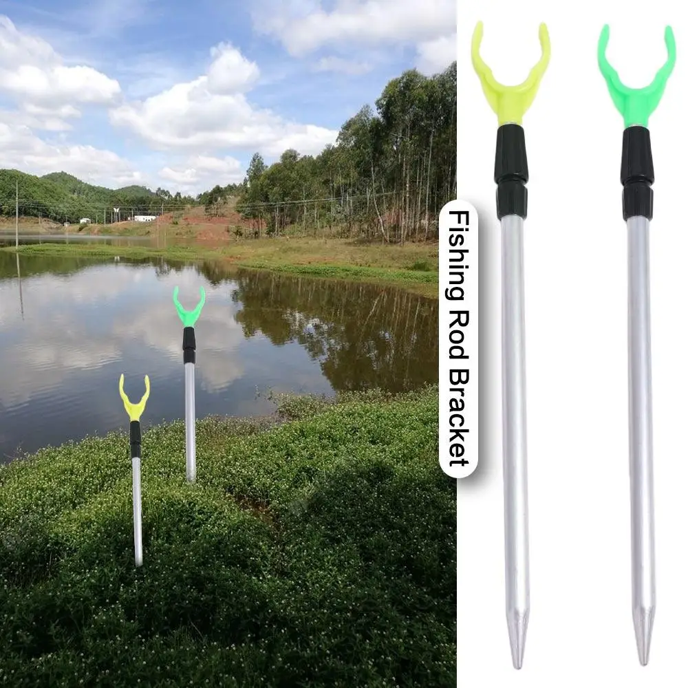 

Aluminum Alloy Telescopic Fishing Stand Telescopic Extending Fishing Rod Holder Fixed Portable 50/80cm