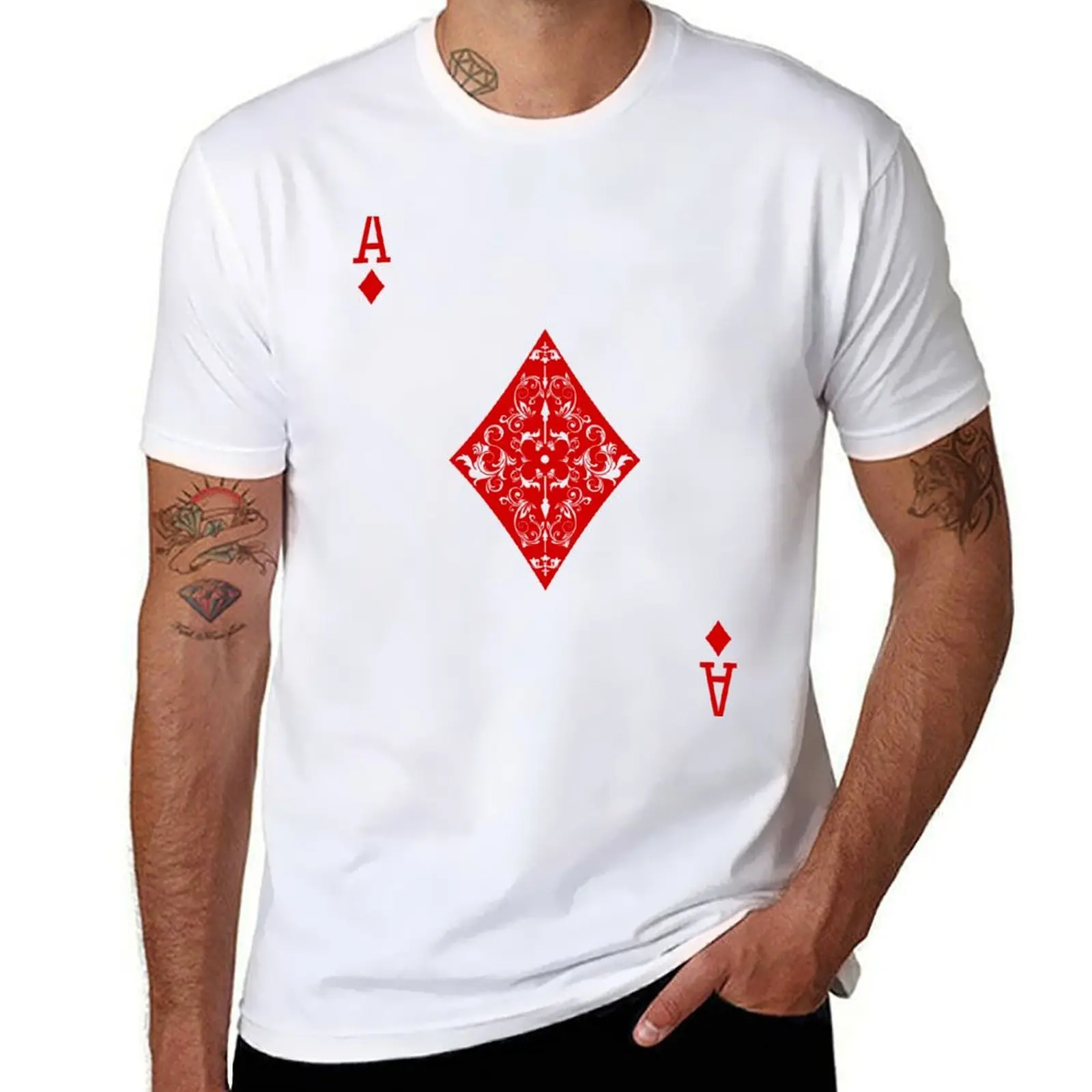 

man man t of Diamonds shirts cotton tshirt men shirt T-Shirt t for Ace man