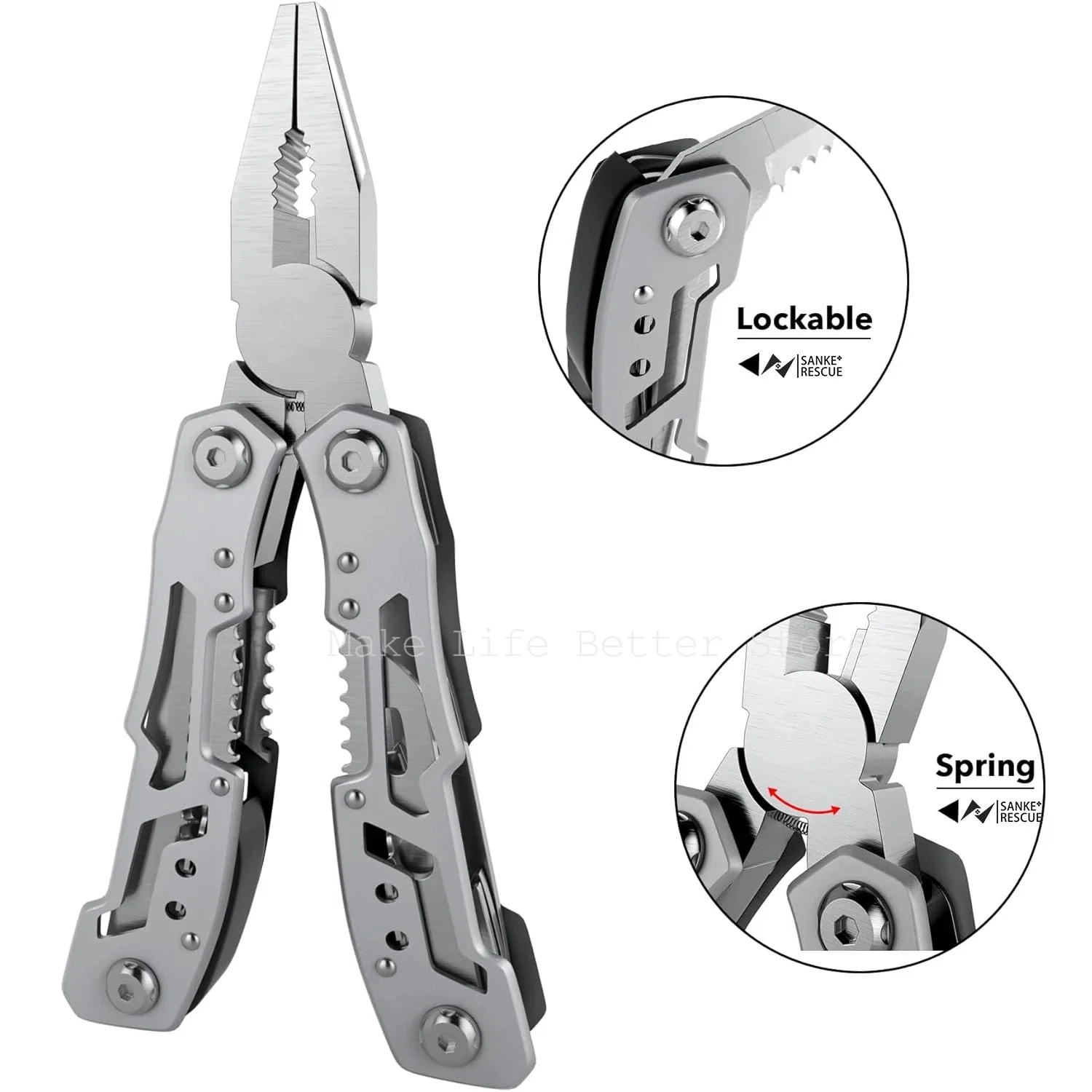 

Survival Folding Pliers 14-in-1 Multi Functional Knife Ourdoor Protable Wrench Multitool Pocketknife Tools Camping Supplies