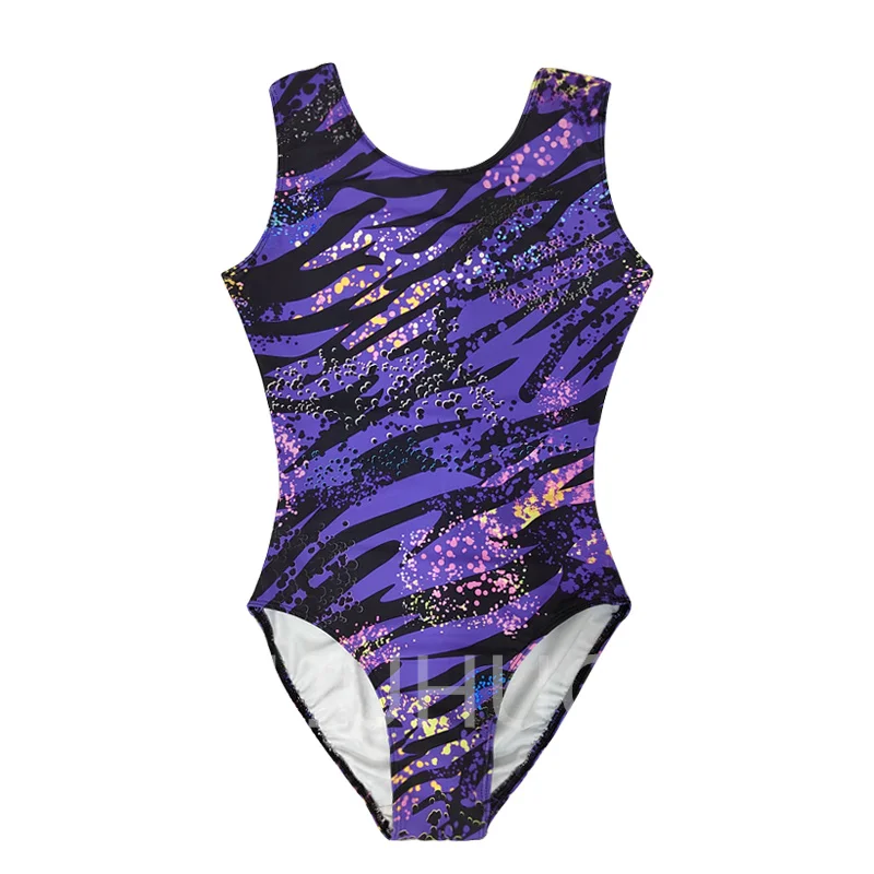 LIUHUO Gymnastics Leotards Gradient Tight Performance Stage Competition Custom Girls