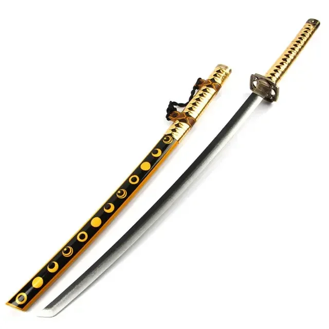 [Funny] 100cm Cosplay Online Game Touken Ranbu Mikazuki Munechika weapon Katana Samurai Wooden Sword model Anime Costume party