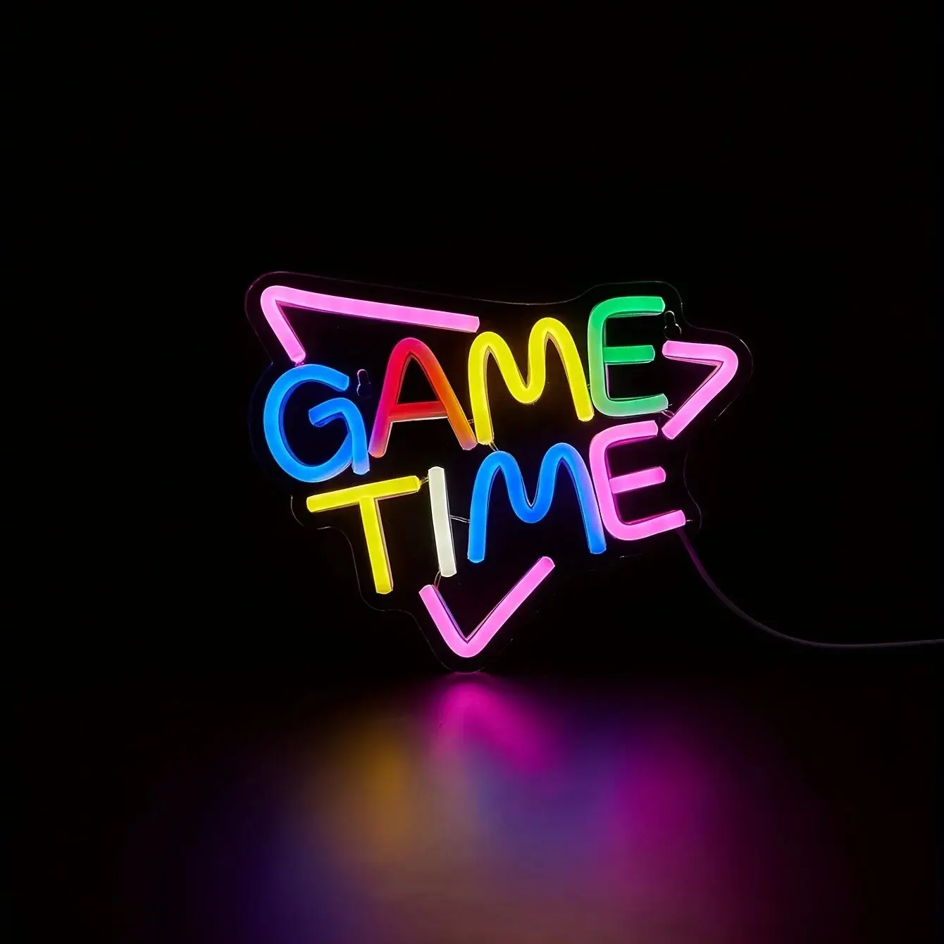 Gamepad Shaped LED Neon Sign for Gamer Room Decor, Gaming Neon Sign for Boys Room Wall Decor,  USB Powered Gamer Gifts for Teens