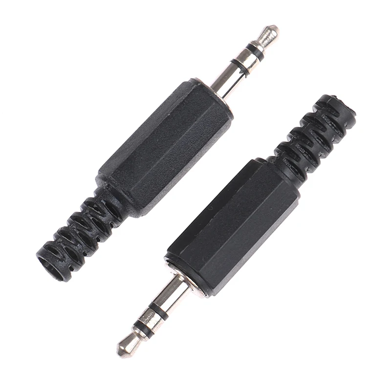 Mono Stereo Audio Jack Plug, 3.5mm, 3 Pole Headphone, conector macho, solda DIY