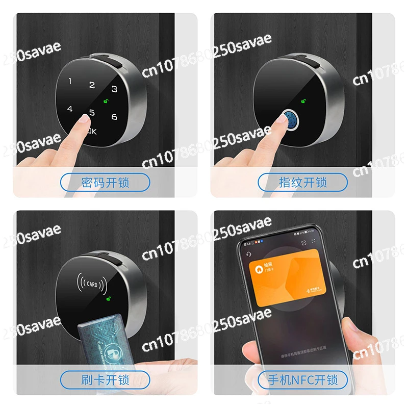 Smart Fingerprint Drawer Lock, Bluetooth Combination Lock