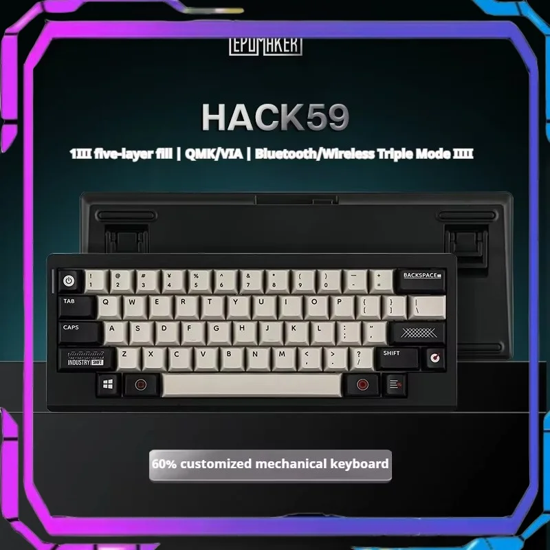 Mechanical Keyboard Three Hot Plug And Unplug Connection Methods  Five Layer Noise Reduction Suitable  Tabletentertainmentoffice