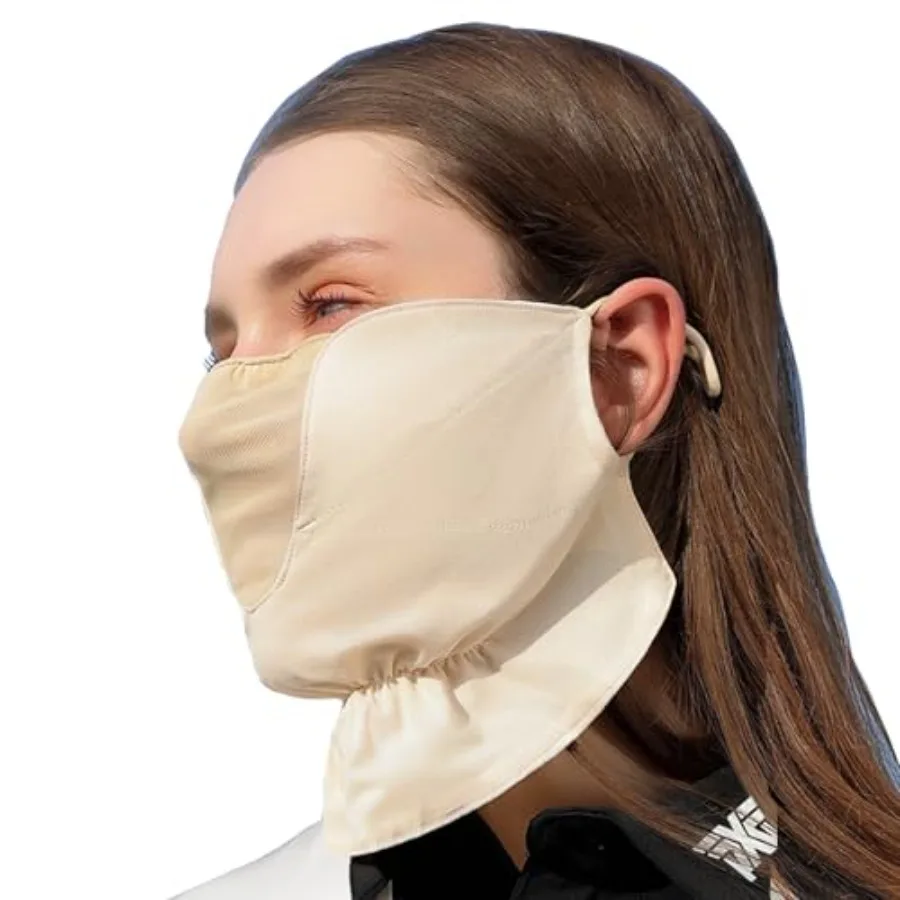 

UPF50+ Face Cover for Sun Protective Breathable Cooling UV Protection Half Face Scarf Cover Mask