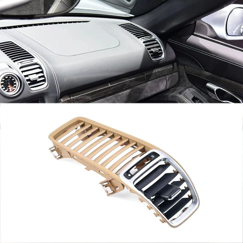 98155213100 Car Front Dash Air Conditioner Vent Grille For Porsche Cayman Boxster 981 2012-2016 Replacement