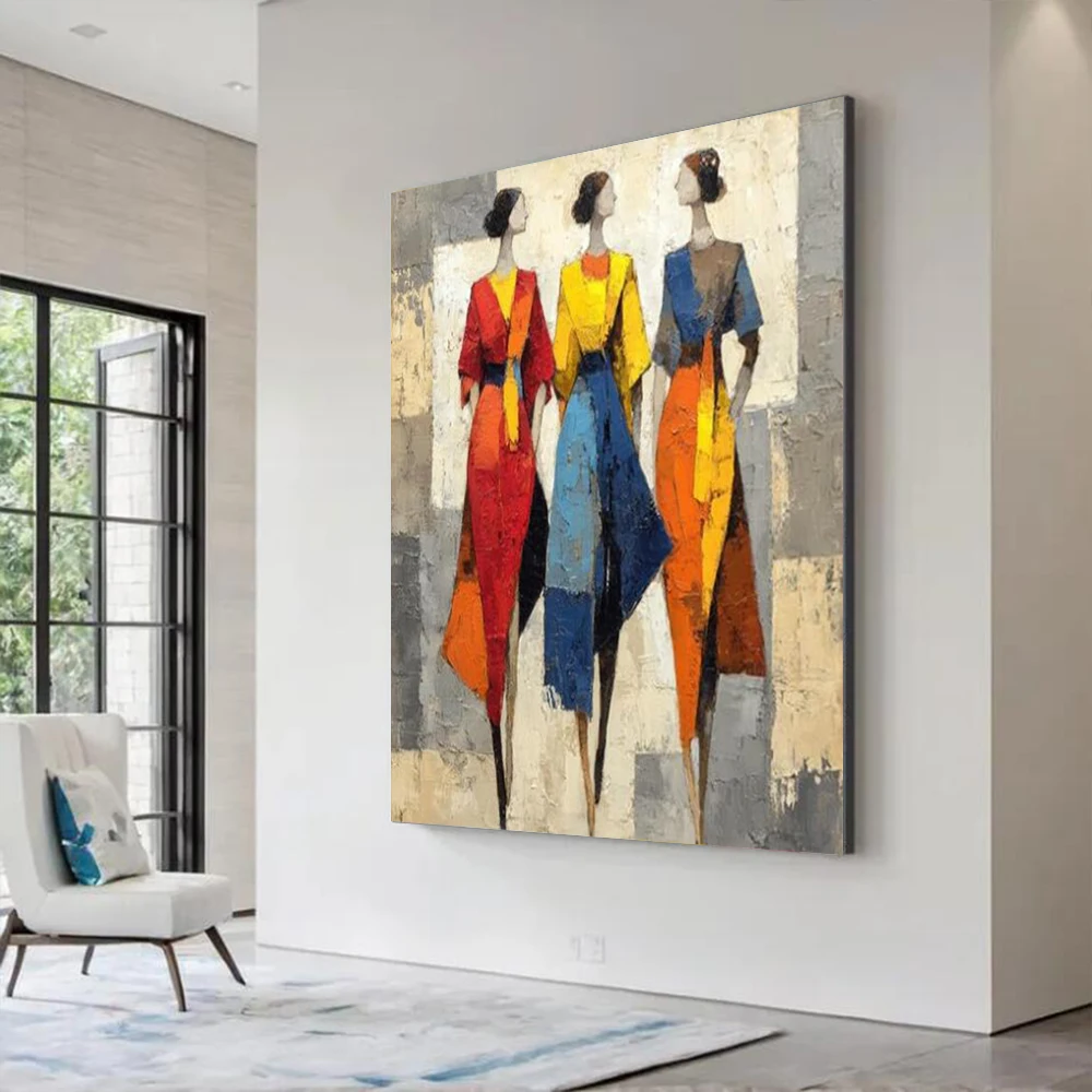 Handmade High Quality Picasso Abstract Wall Art - Famous Painting Decor for Home Porch Living Room Sofa Simple Art Pictures