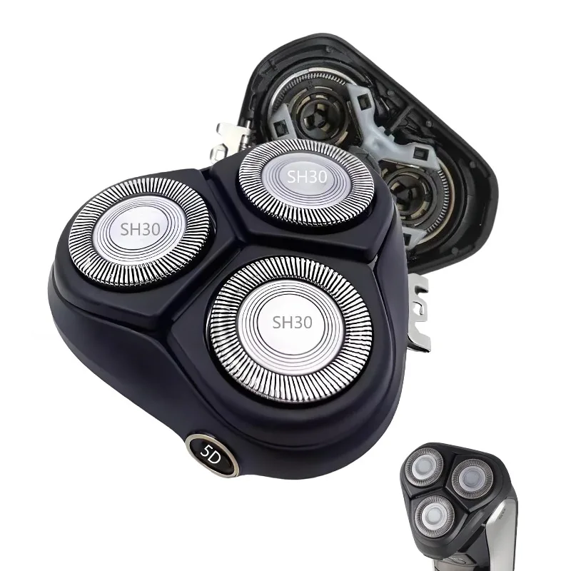 Komplettes Scherkopf-Set für Philips Rasierer der Serie 4000 und Serie 1000 S4301 S4302 S4303 S3206, einschließlich Klingenhalter und Oberabdeckung