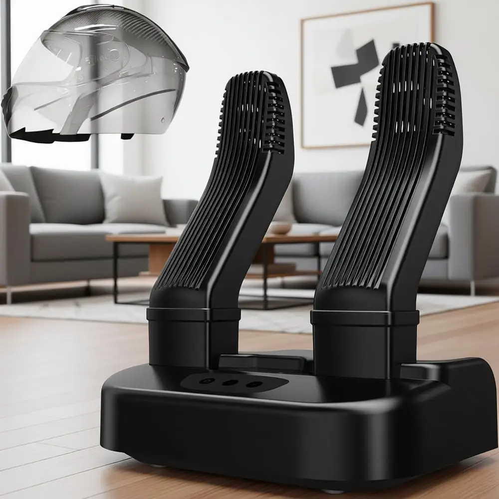 

Сушилка-дезодоратор для обуви, рабочих ботинок, лыжных ботинок, головных уборов и мотоциклетных шлемов с тепловентилятором, быстрая сушка и подогрев обуви.