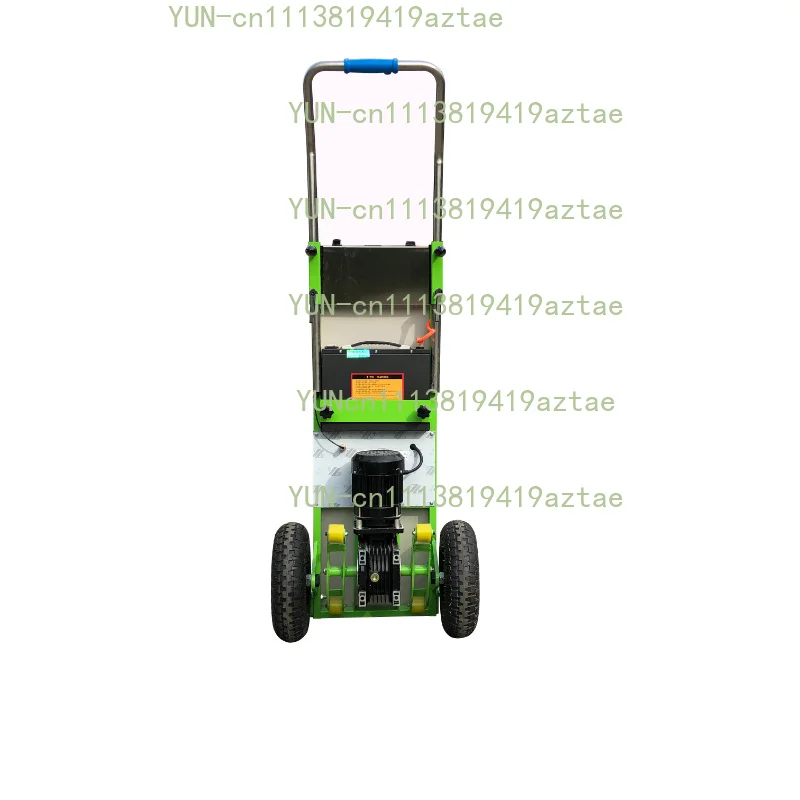 Battery Electric Stair Climbing Cart, Portable Small Mobile Tool Hand Trolley, Electric Cargo Trailer for Stairs Transportation
