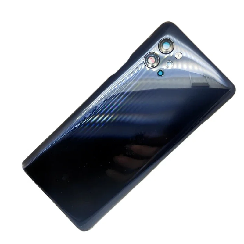 Para LG Q92 5G Cubierta de Batería Trasera Carcasa Trasera Piezas de Reparación con Marco de Cámara y Lente 4
