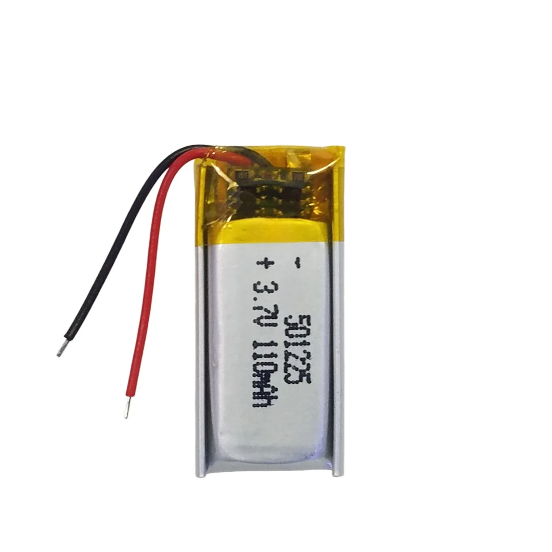 501225 Compatible with 551225, 110mAh Lithium Battery for Bluetooth Headset Speaker Reading Pen and Micro Devices