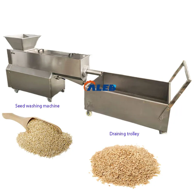 

High Efficiency 500kg/h Sesame Seed Grains Cleaning Machine Quinoa Washing Machine