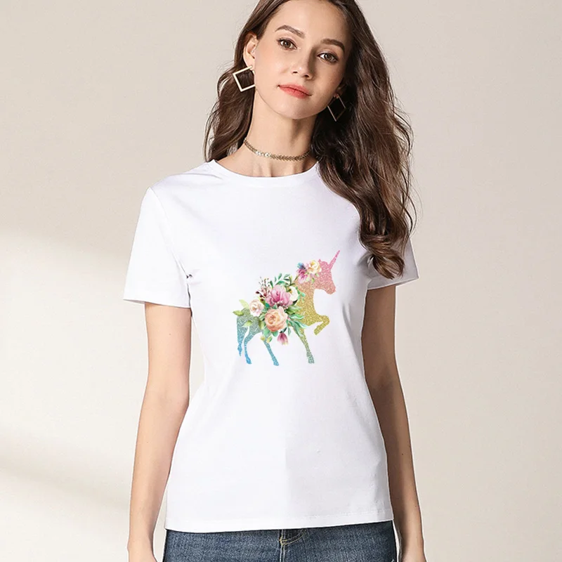 Flower Bird Applique Cartoon Iron-On Transfers For Clothing Stickers Beautiful Girl Thermal Heat Transfer For Kids Clothes Print