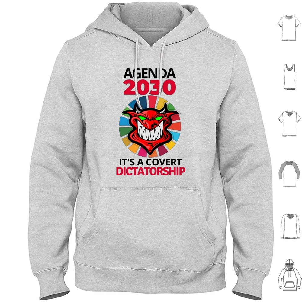 Health Dictatorship Agenda 2030 Klaus Swab Censorship Censored Prohibited Constitution Hoodie cotton Long Sleeve