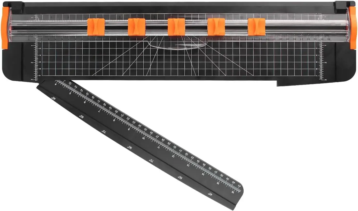 

18-inch Paper Cutter with 5 Blades, Portable Trimmer for Craft Scrapbooking and Cardstock