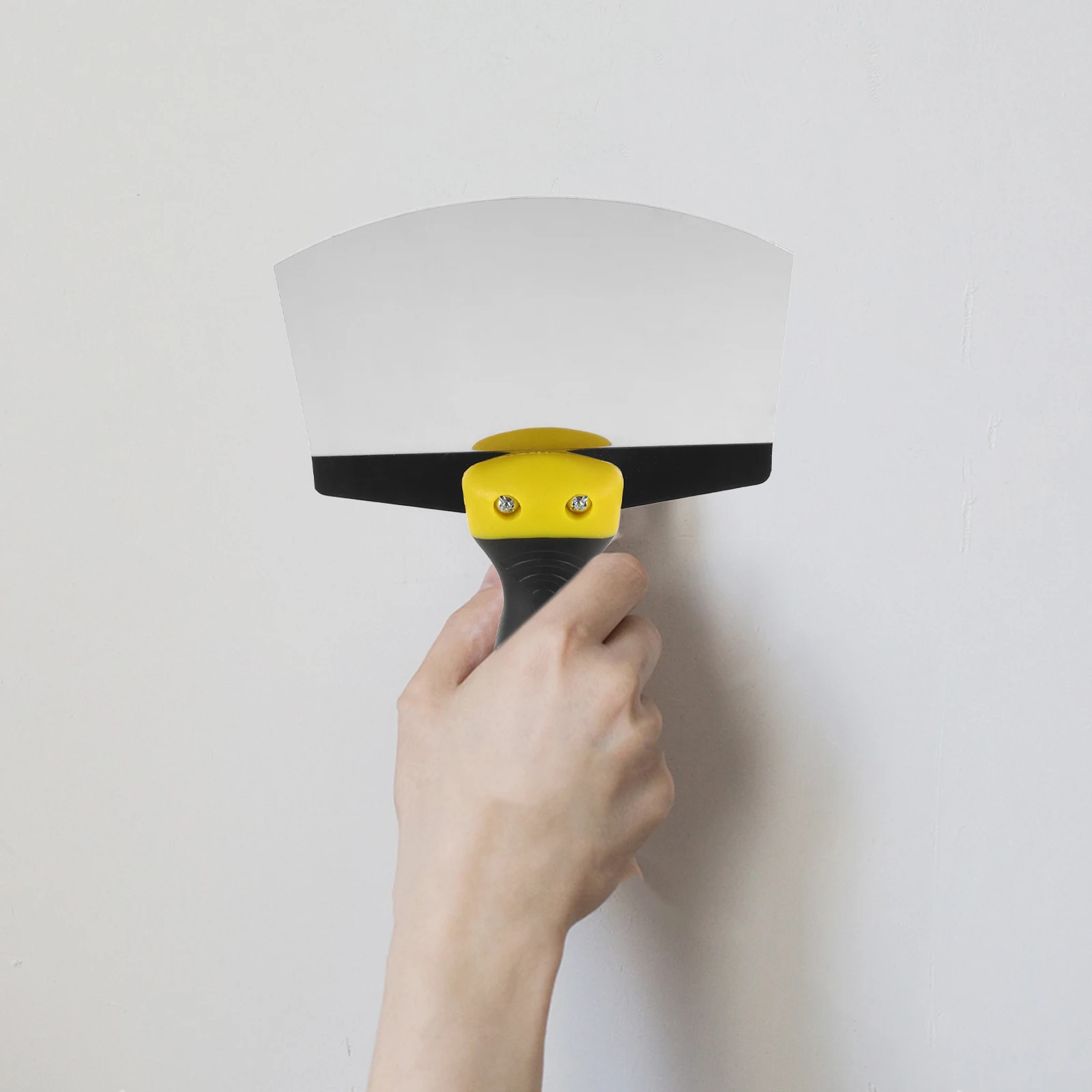 

Arc Shaped Loading Trowel Drywall Mud Smoothing Compact Semicircular Paint Edger For Corners Scraper Tool Drywall Repair