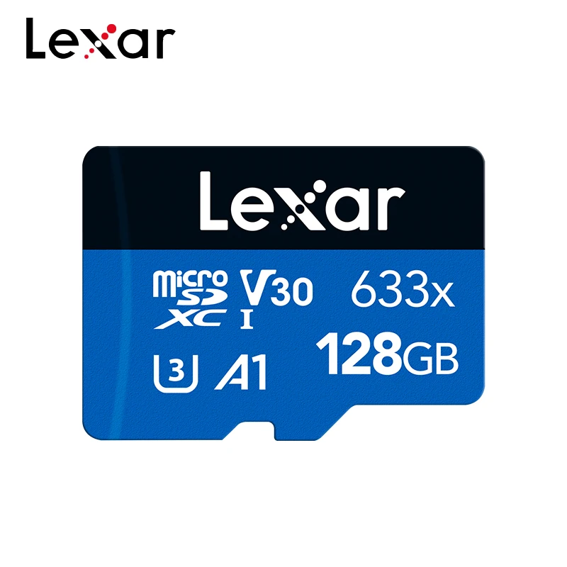 Lexar Microsd Memory Card Class 10 V30 A1 Flash Micro SD Card 32GB 64GB 128GB Original TF Card for Phone Camera Storage Cards