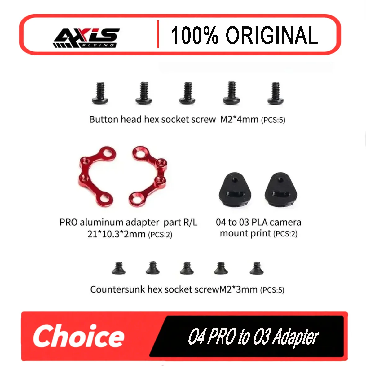 Axisflying O4 PRO to O3 Adapter for FPV Accessories