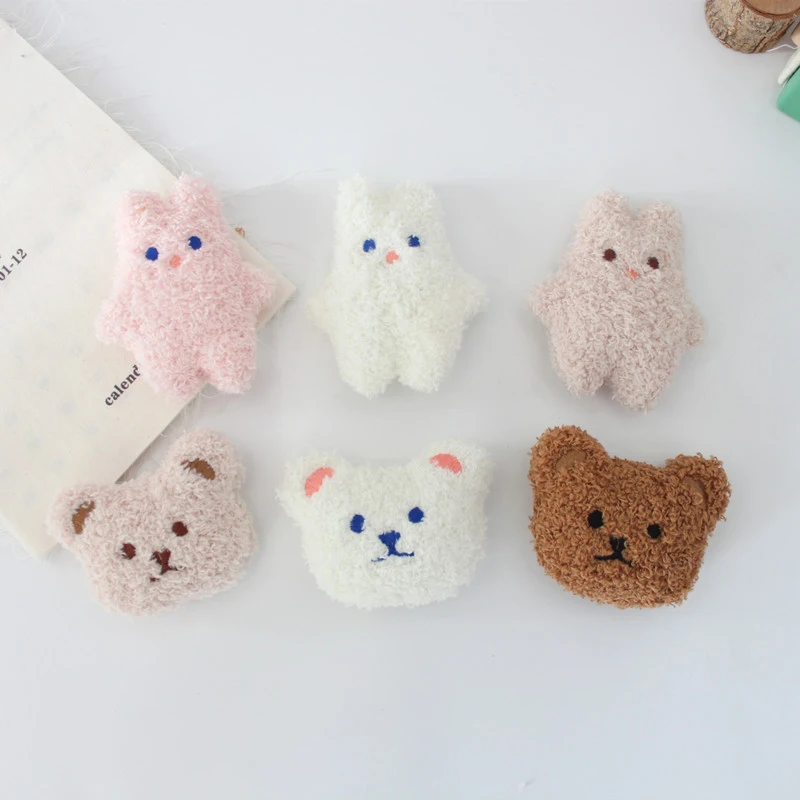 Cute Cartoon Plush Bear Brooch For Girl Clothes Badge Pins Backpacks Pendant Decoration Accessories Cloth Decorate Jewelry