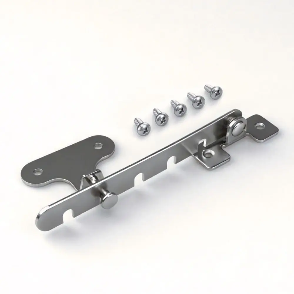 Safe 5 Gears Window Limiter Latch Adjustable Aluminum Alloy Window Stopper Unisex Safety Wind Brace Bracket